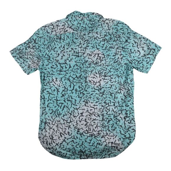 Quiksilver Mens Throwback Oldskool Surf Shirt  Short Sleeve Modern Fit 90s y2k L - Picture 7 of 9